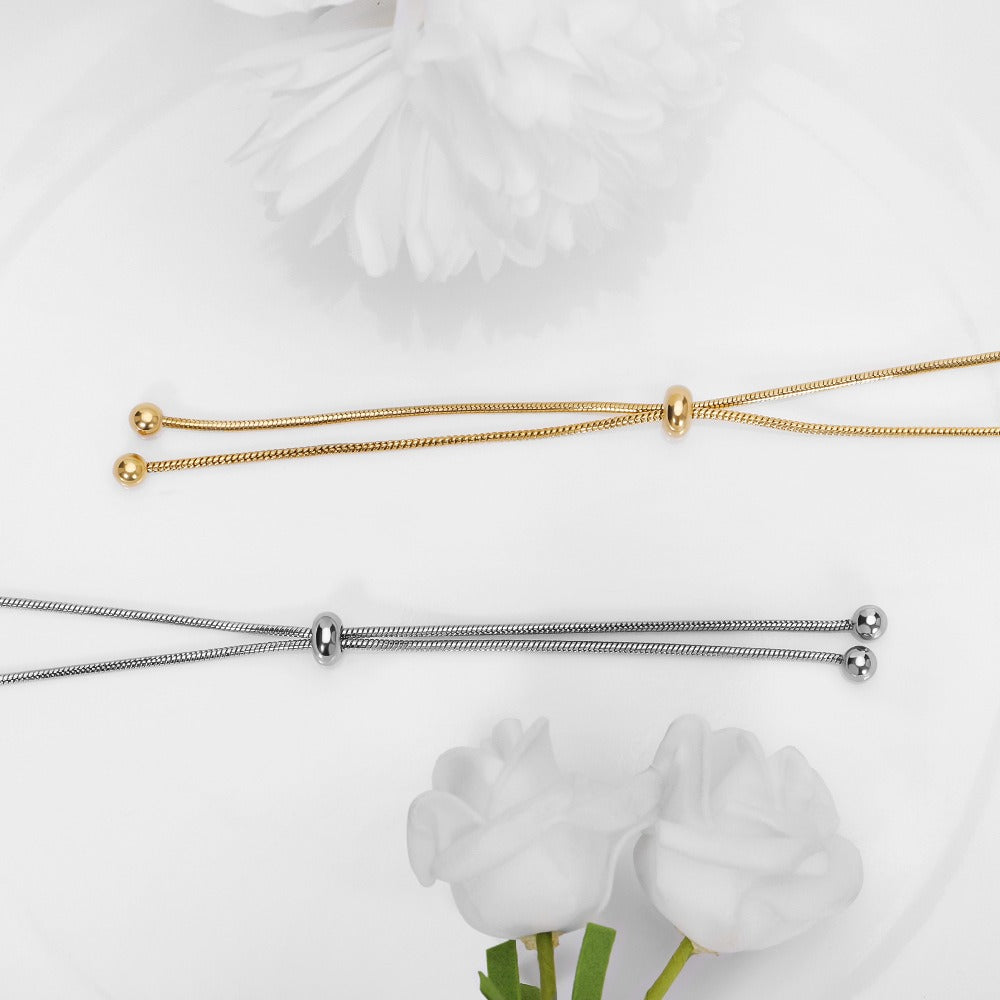 Adjustable Titanium Steel Snake Bone Chain Necklace