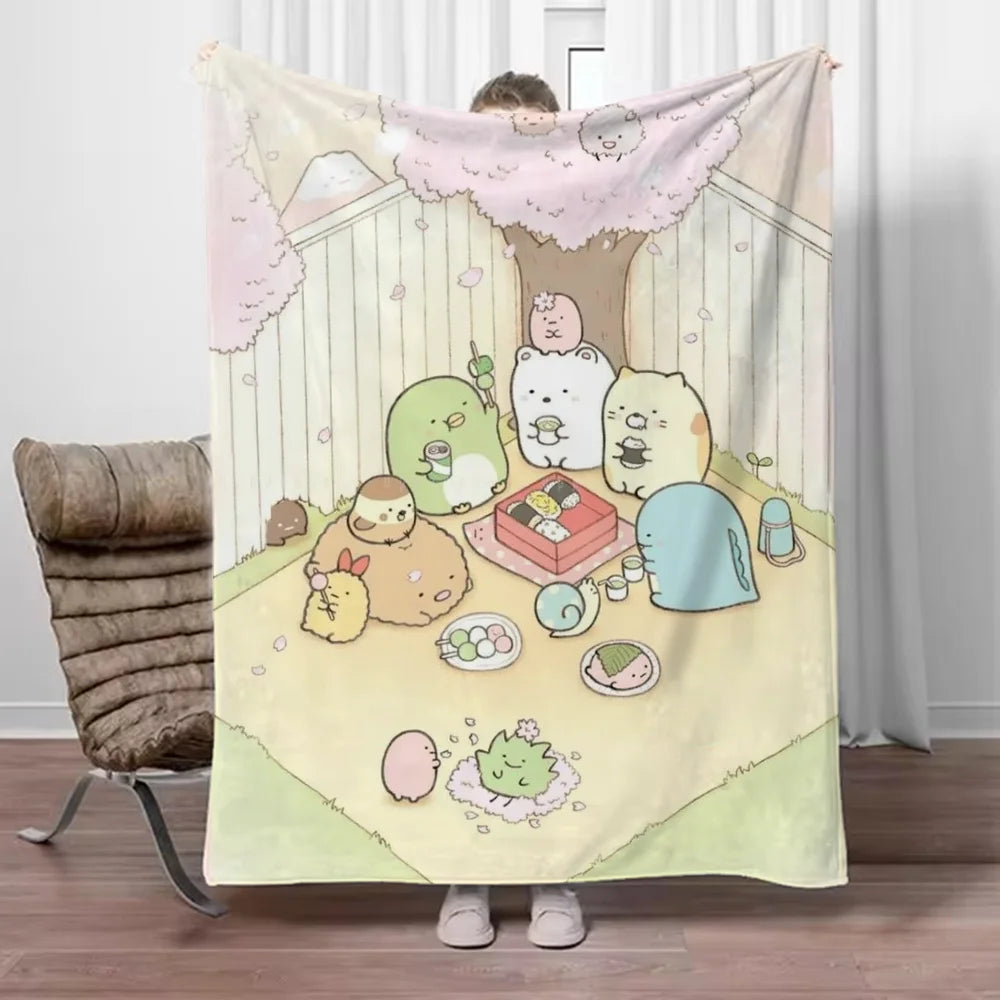 Sumikko Gurashi Versatile Throw: Blanket, Beach Towel & More!