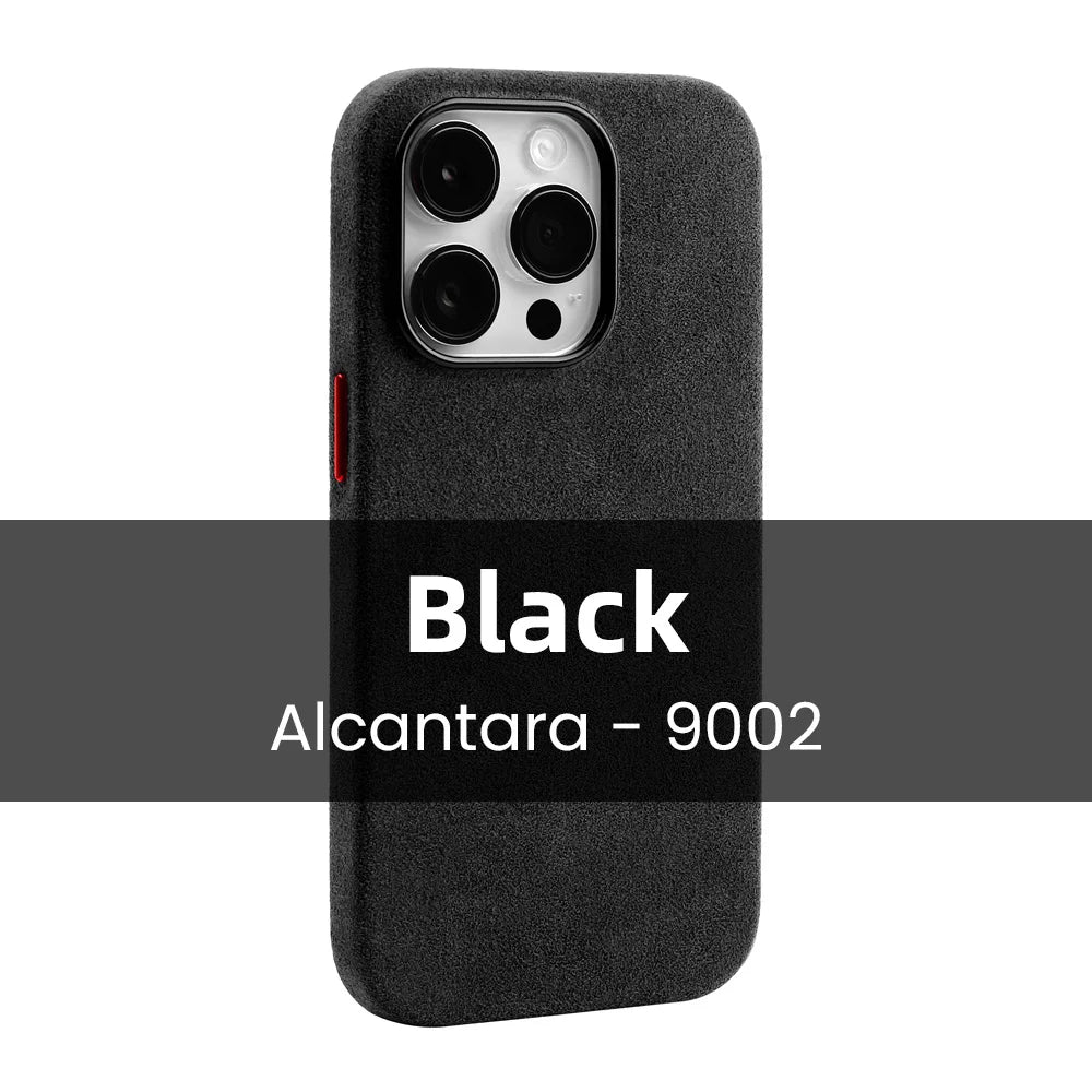 Magsafe Compatible Alcantara Leather Case | iPhone 12 13 14 15 Pro Max