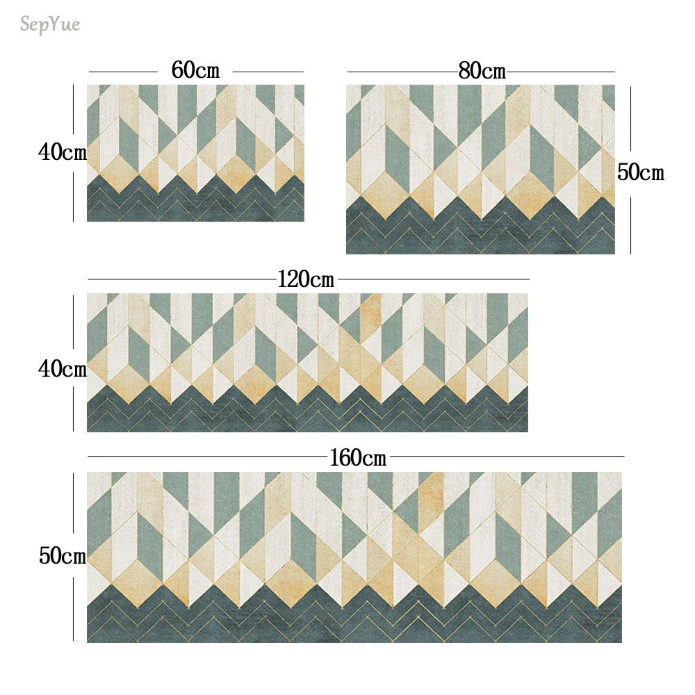 Bathroom Kitchen Floor Living Room Bedside Area Hallway Soft Washable Anti Slip Floormat