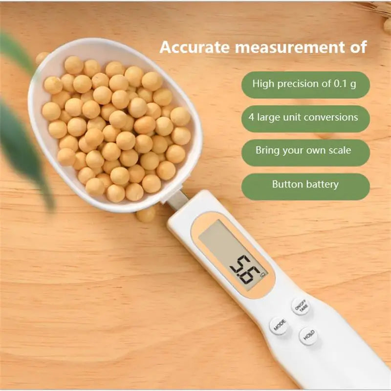 1Pc Digital Spoon Scale (g) - Adjustable Measuring Spoon, Kitchen Scale, Coffee Powder Scale, Baking Scale