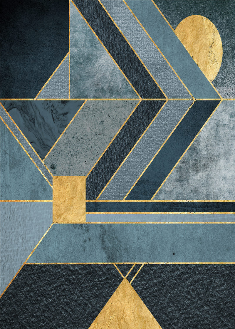 Nordic Abstract Geometry Wall Art - Little Eudora