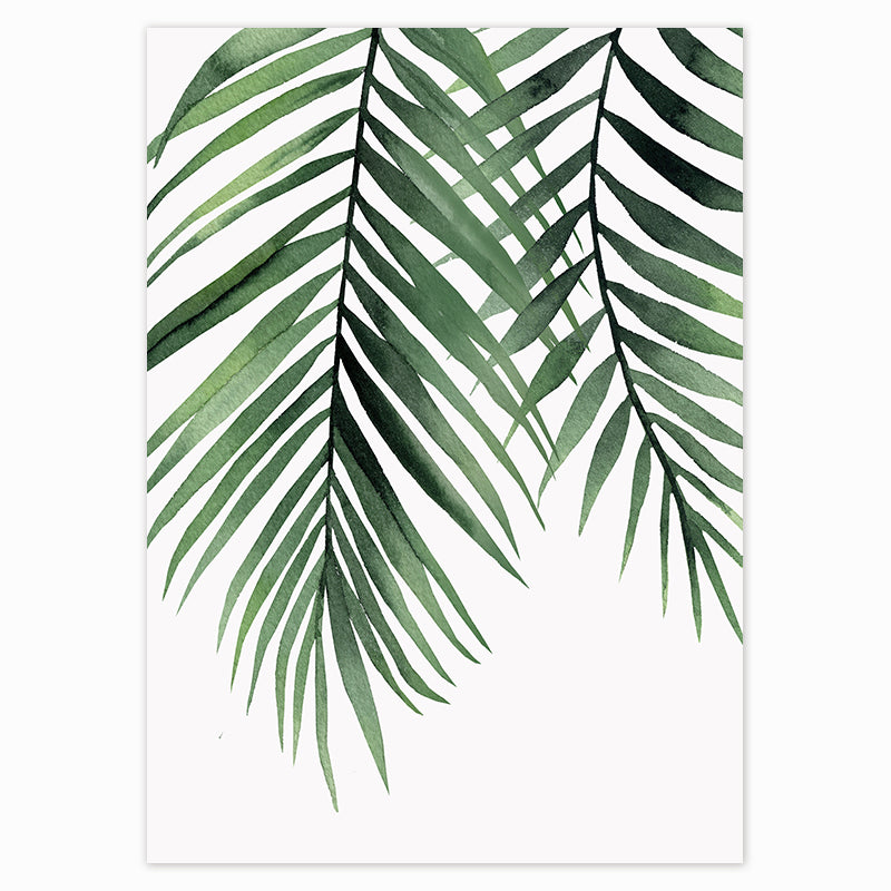Tropical Plants Poster Green Leaves - Little Eudora