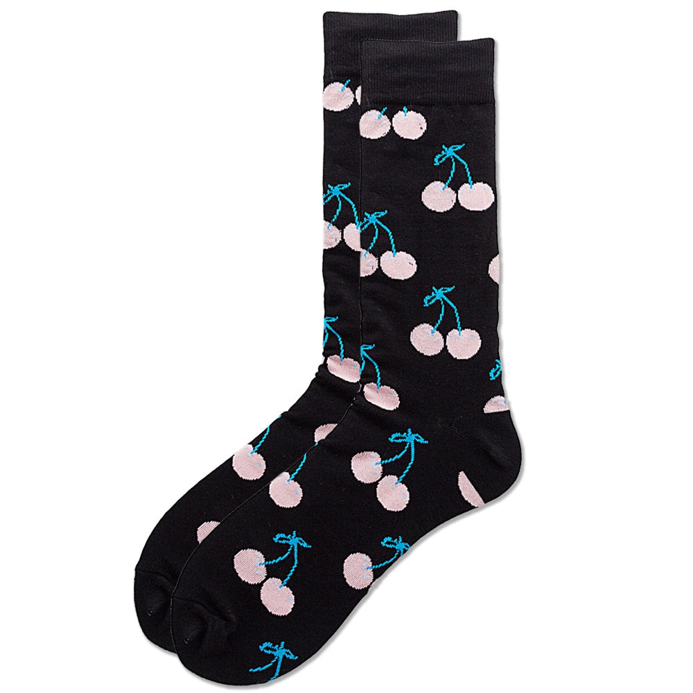 Unisex Happy Fruits and Cartoon Socks - 1 Pair - Little Eudora