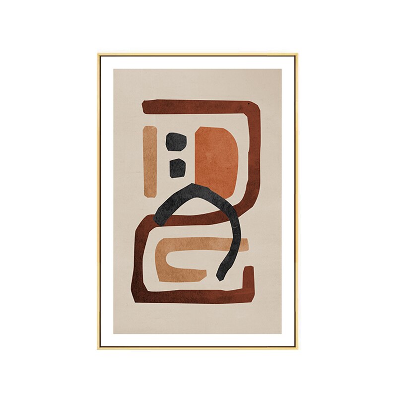 Abstract Geometric Canvas Wall Art - Little Eudora