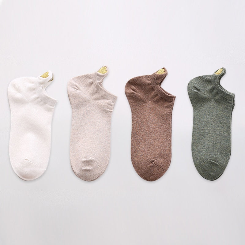 Fashion Ankle Socks - 4 Pairs - Little Eudora