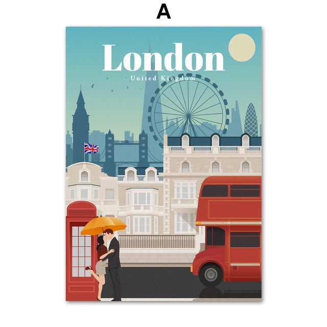 London New York Paris Spain City - Little Eudora