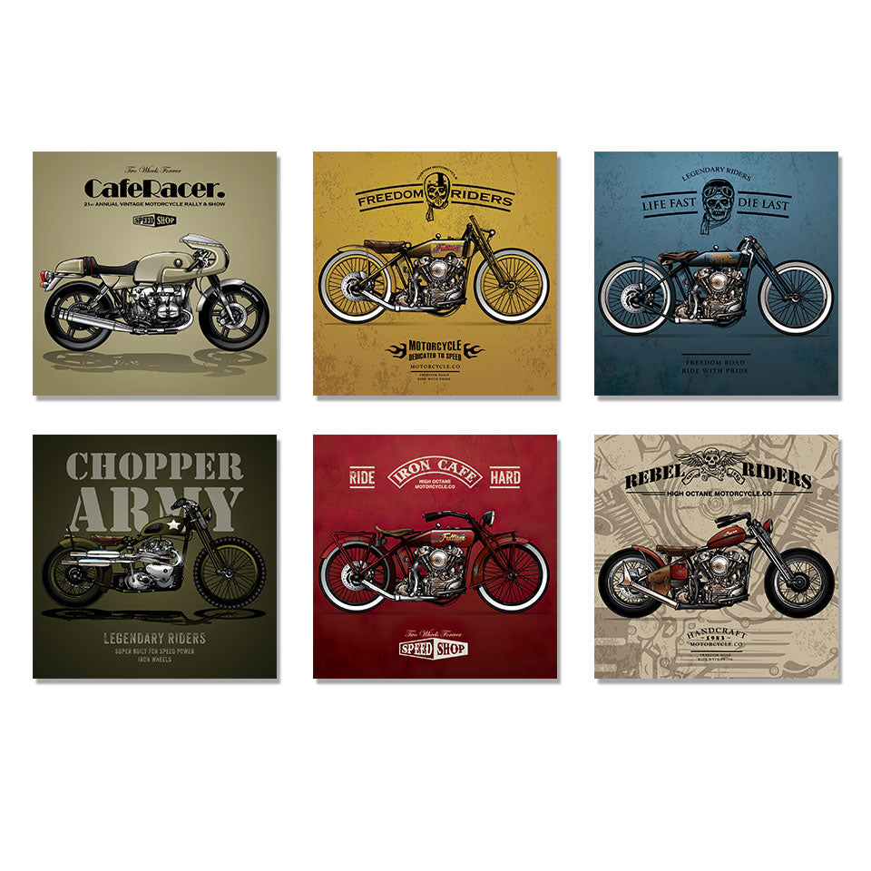 Vintage Poster Classic Motorcycle - Little Eudora