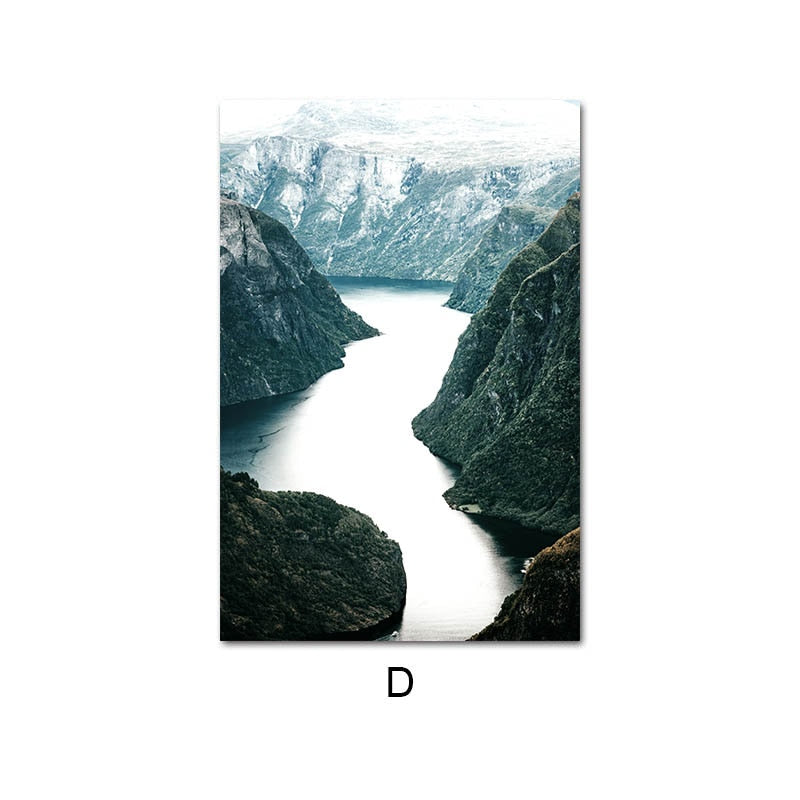 Dolomites Lake Nature Landscape Wall Art - Little Eudora