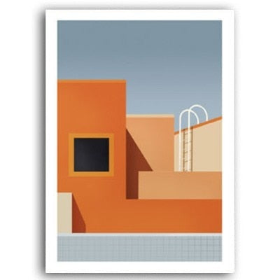 Abstract Still Life Scandinavia Geometric Wall Art - Little Eudora