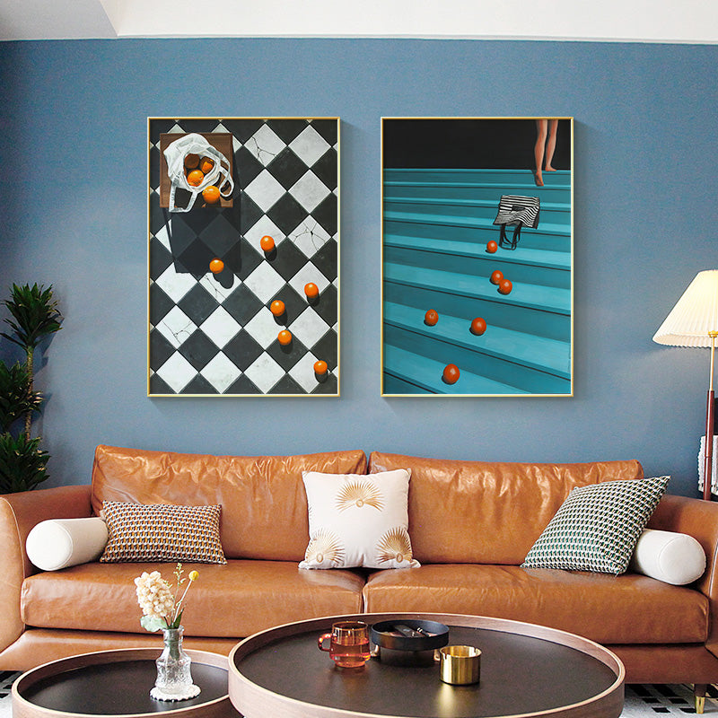 Modern Fruit Canvas Painting Minimalist - Little Eudora