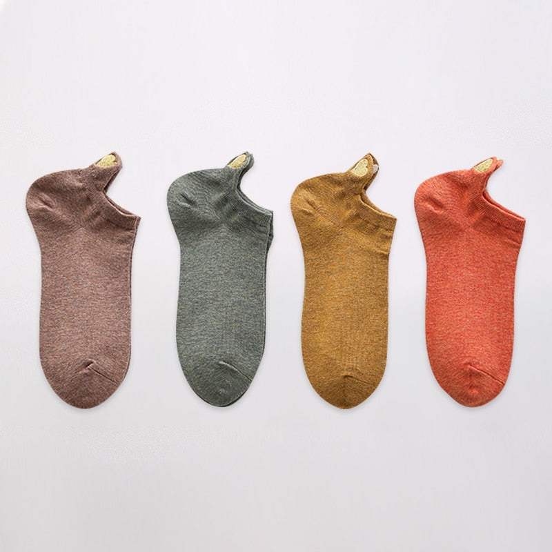 Fashion Ankle Socks - 4 Pairs - Little Eudora