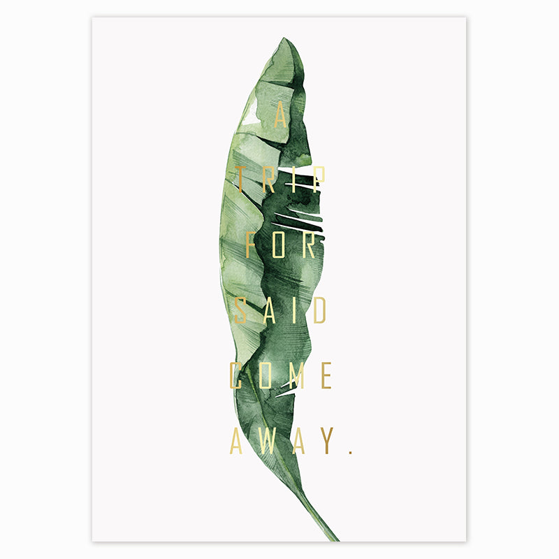 Tropical Plants Poster Green Leaves - Little Eudora