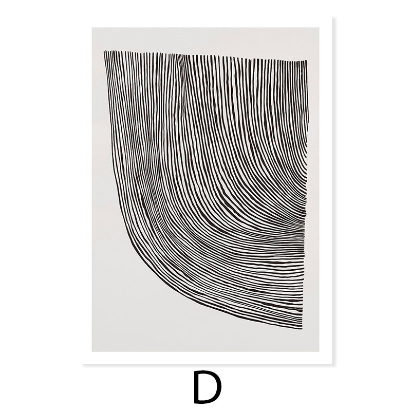 Beige Trendy Colors Minimalist Line Wall Art - Little Eudora