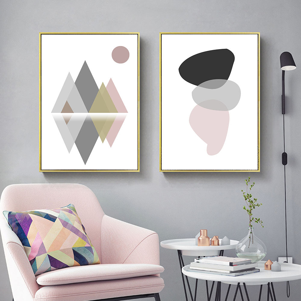 Geometric Abstract Art Wall - Little Eudora