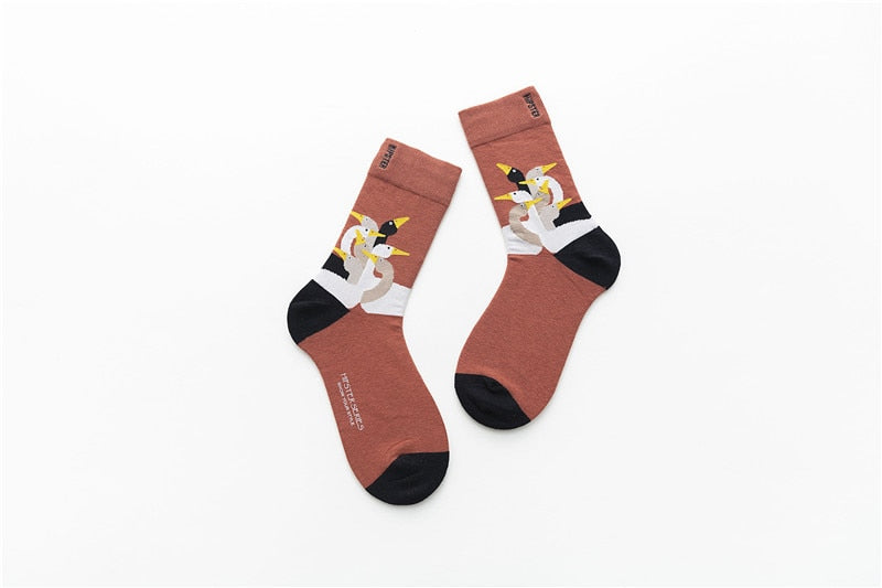 Unisex Painting Style Socks - 1 Pair - Little Eudora