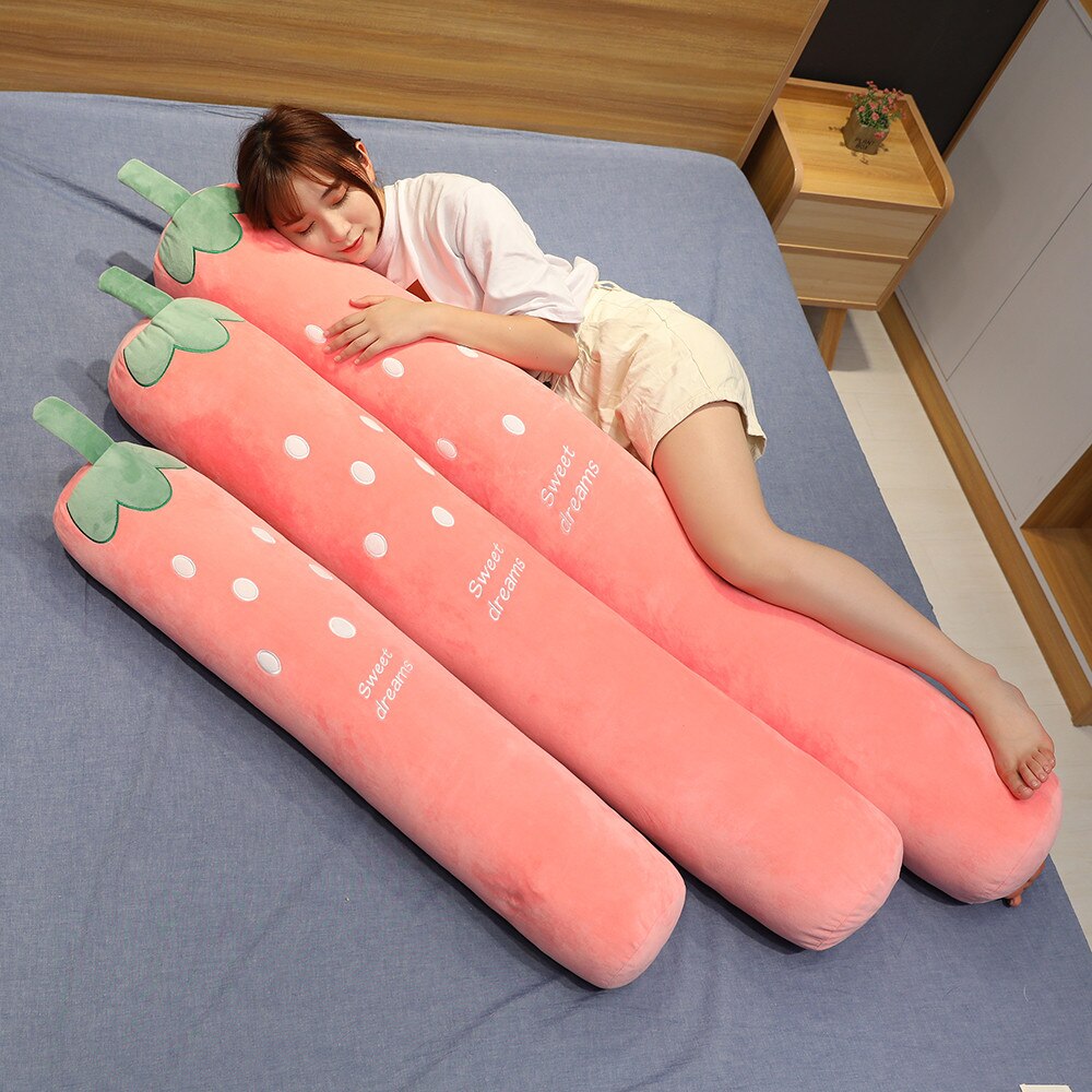 Simulation Plant Plush Toys Stuffed Cactus Strawberry Carrot Plush Super Soft Pillow Lovely Gift for Girl Gift Food Plush Pillow