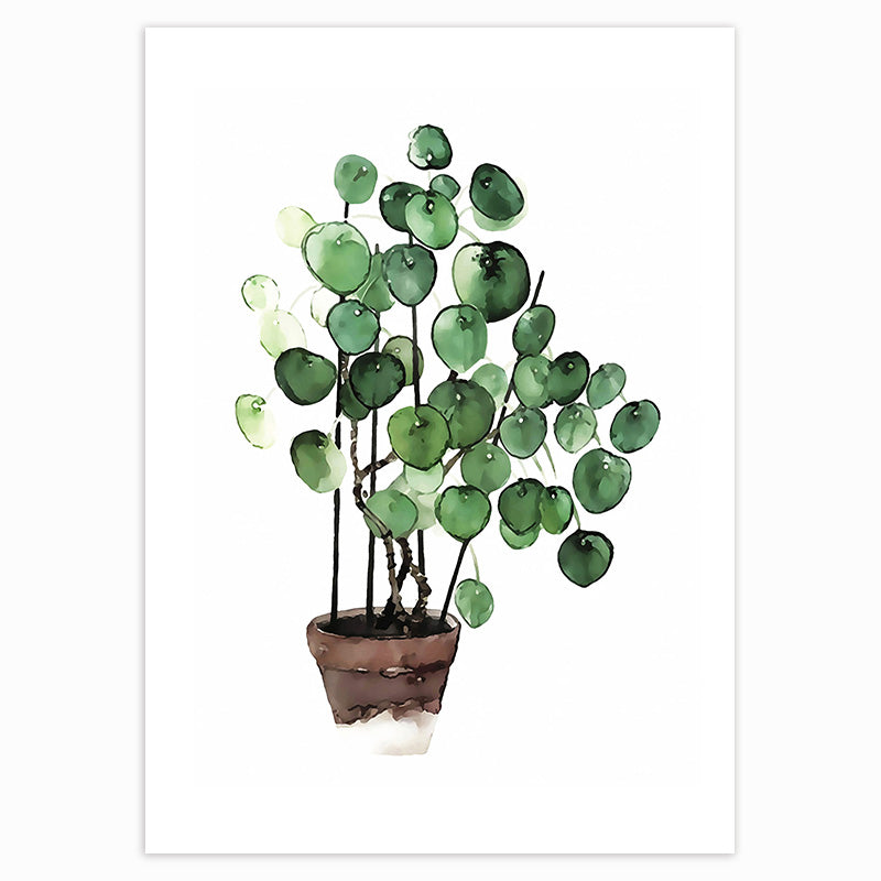Tropical Plants Poster Green Leaves - Little Eudora