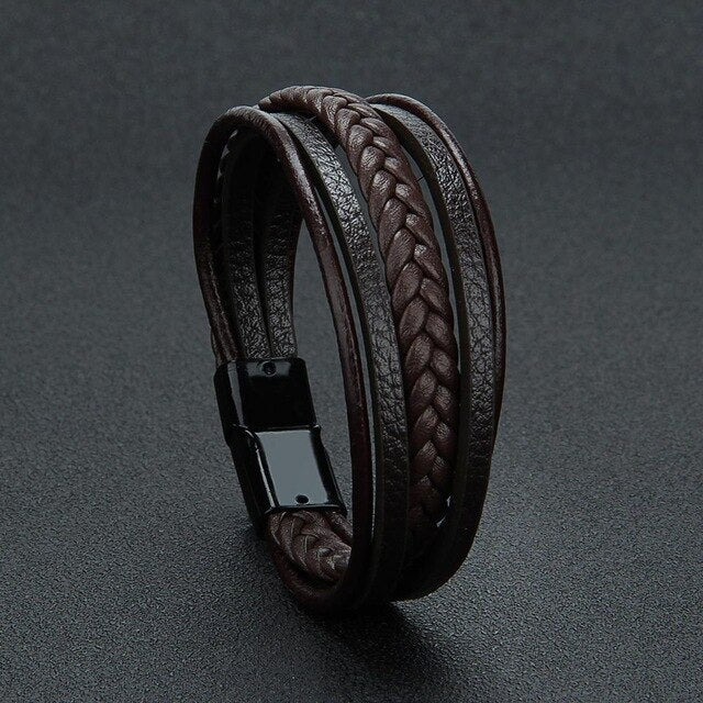 Braided Leather Bracelets Men