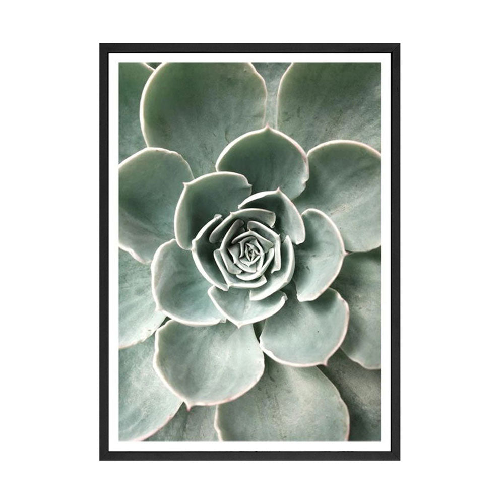 Scandinavian Green Leaves and Cactus Wall Art - Little Eudora