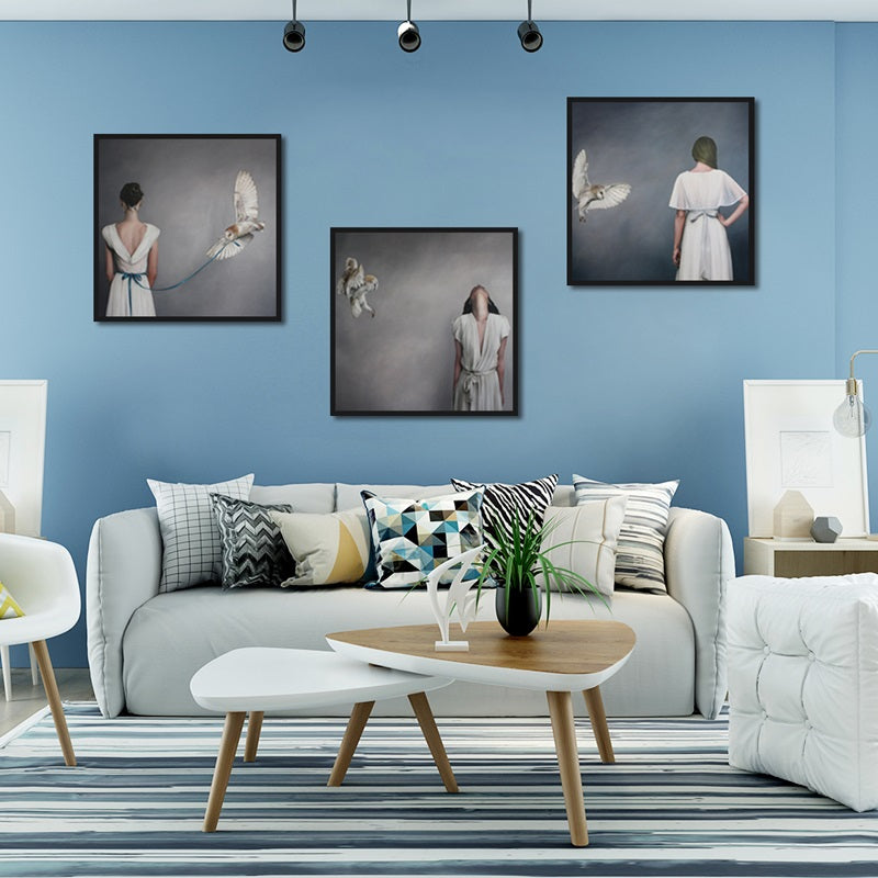 Home Decoration Feather Woman - Little Eudora