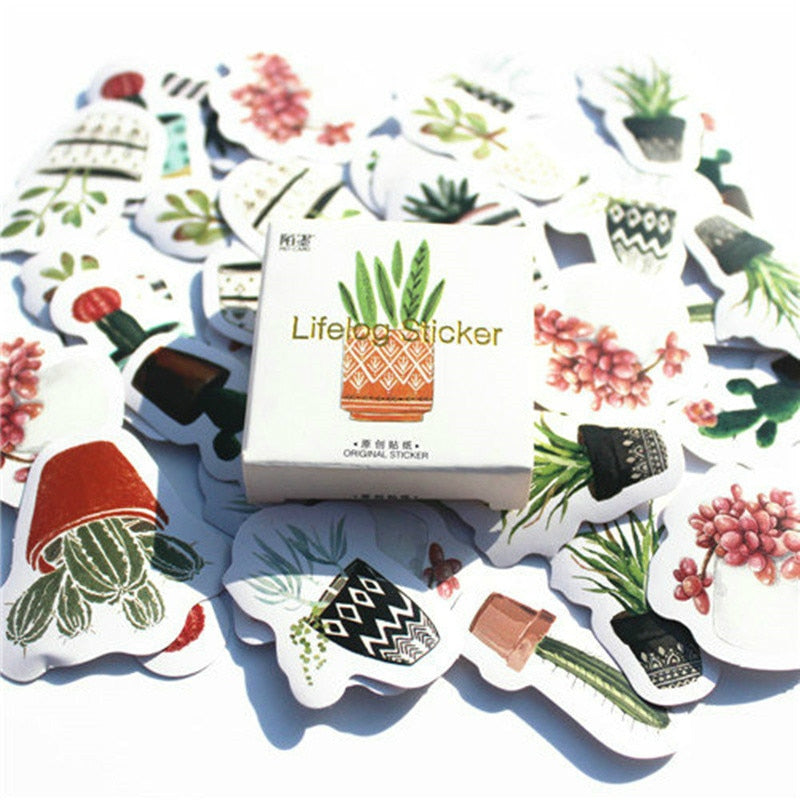 Paint Stationery Sticker Totem Memo Stickers 46pcs/box