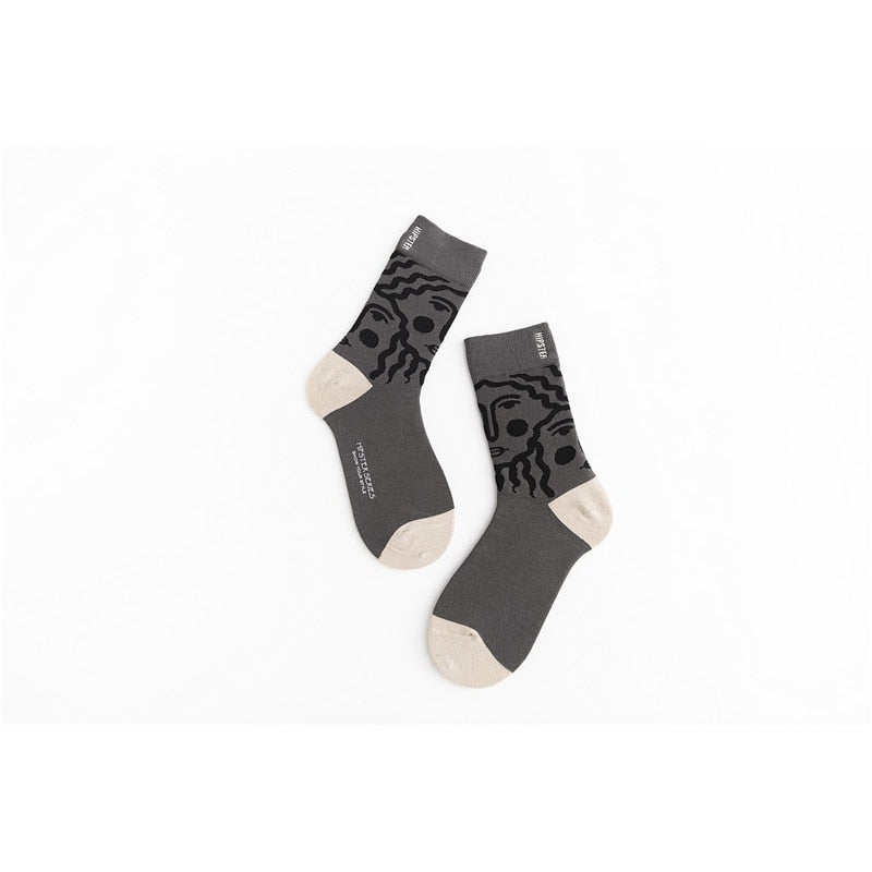 Unisex Painting Style Socks - 1 Pair - Little Eudora