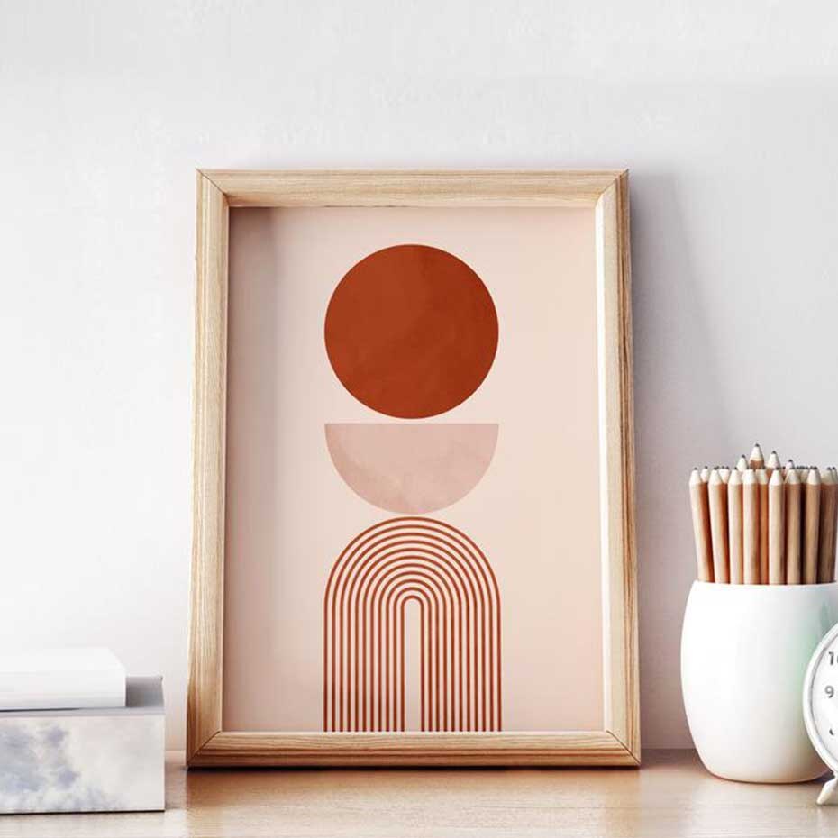 Beige Geometric Wall Art - Little Eudora