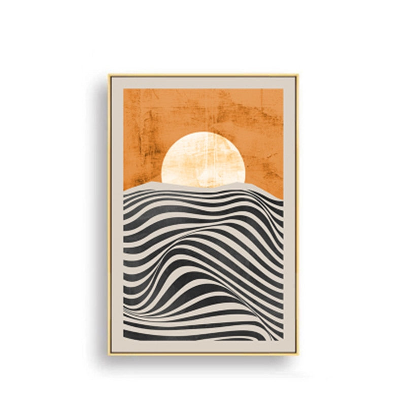 Abstract Geometric Canvas Wall Art - Little Eudora