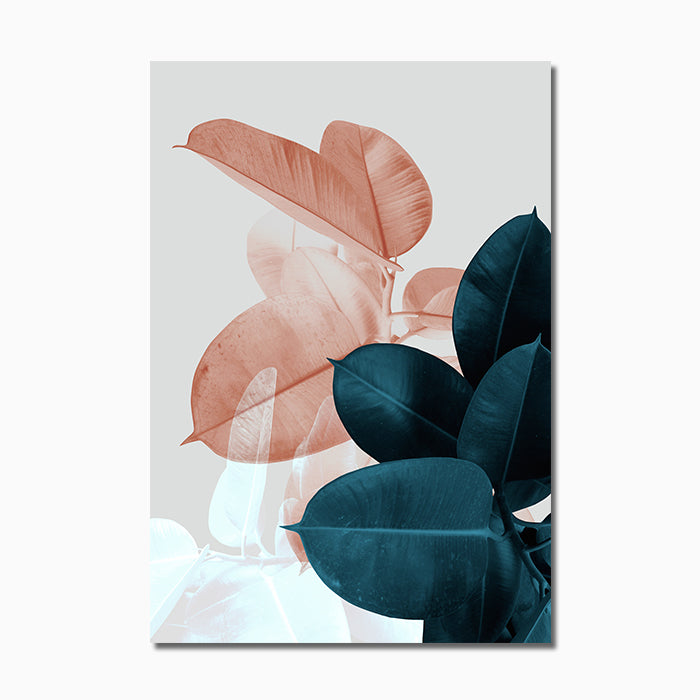 Pink Green Flower Leaf Nordic - Little Eudora