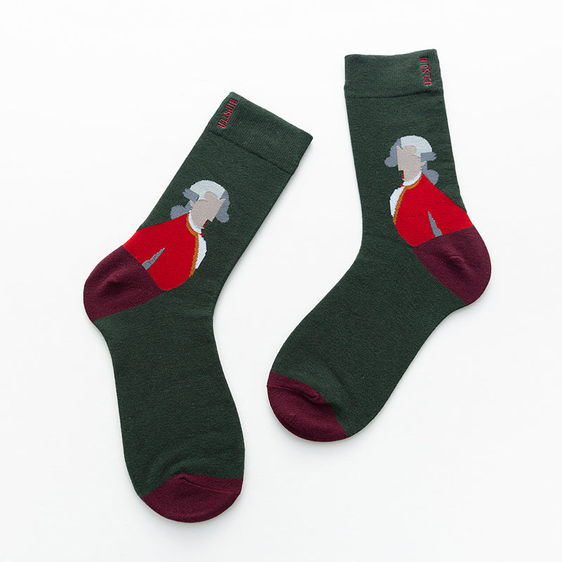 Unisex Painting Style Socks - 1 Pair - Little Eudora