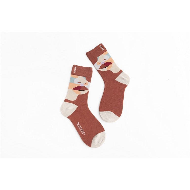 Unisex Painting Style Socks - 1 Pair - Little Eudora