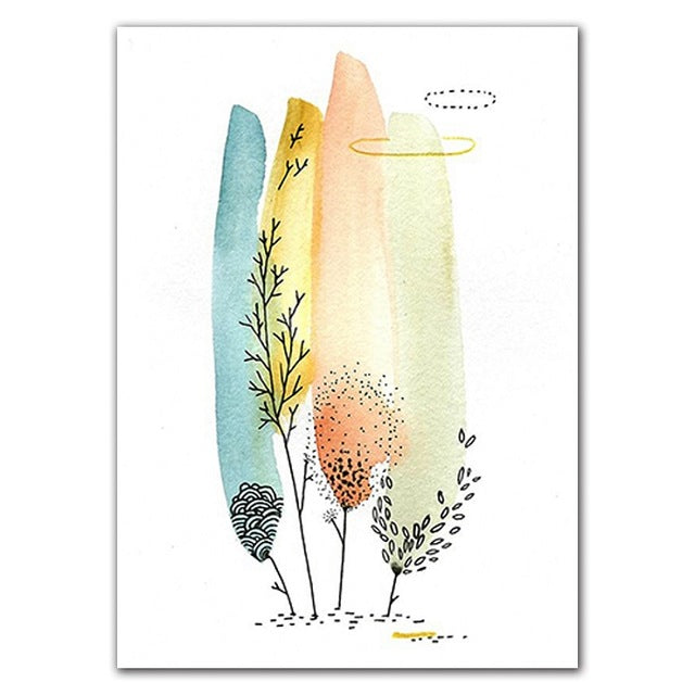 Nordic Fresh Plant Wall Art - Little Eudora