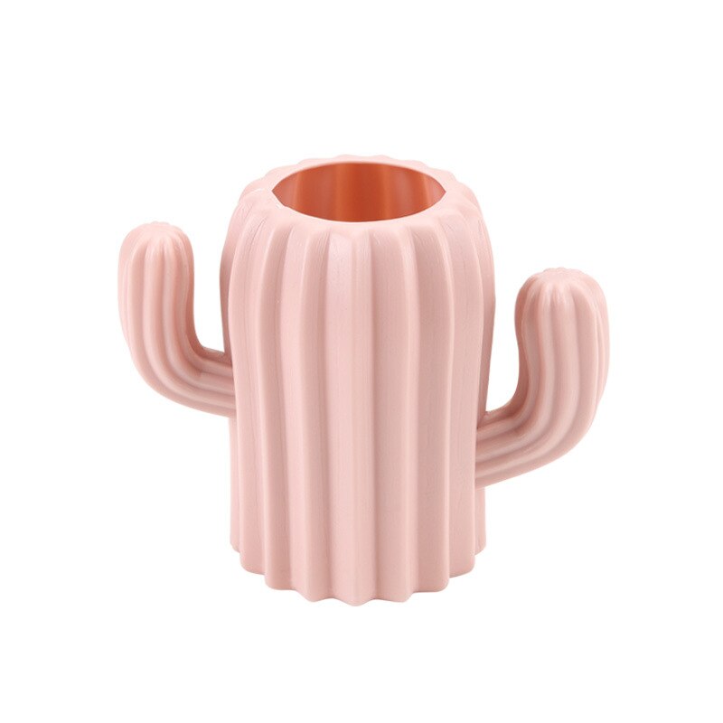 Pen holder creative student stationery Desktop cactus desk multifunction storage box PE Pen container brush pot office supplies