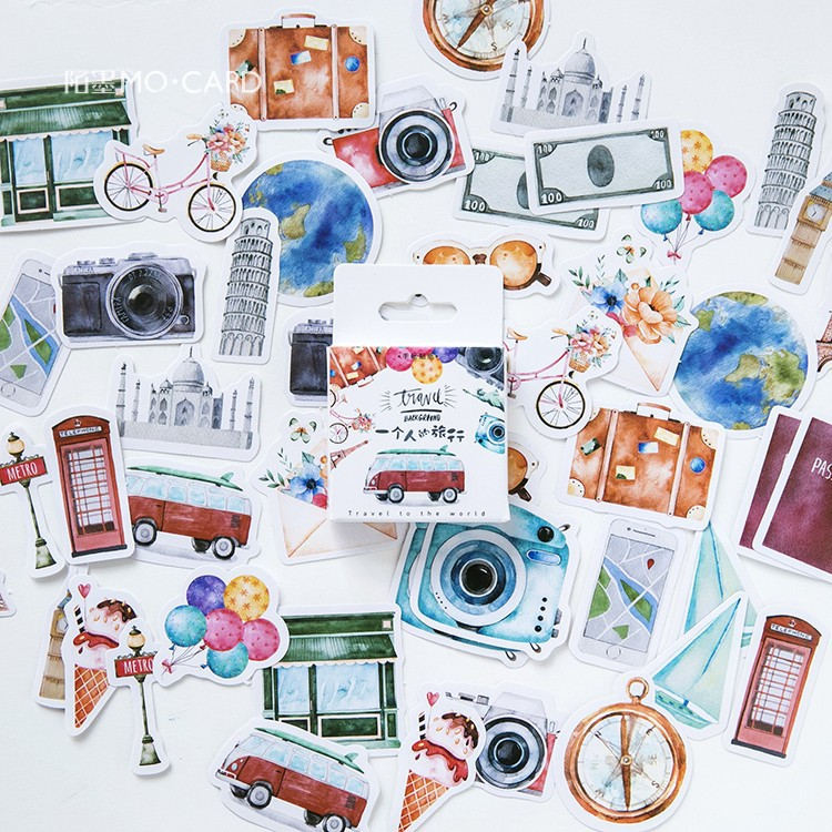 Paint Stationery Sticker Totem Memo Stickers 46pcs/box