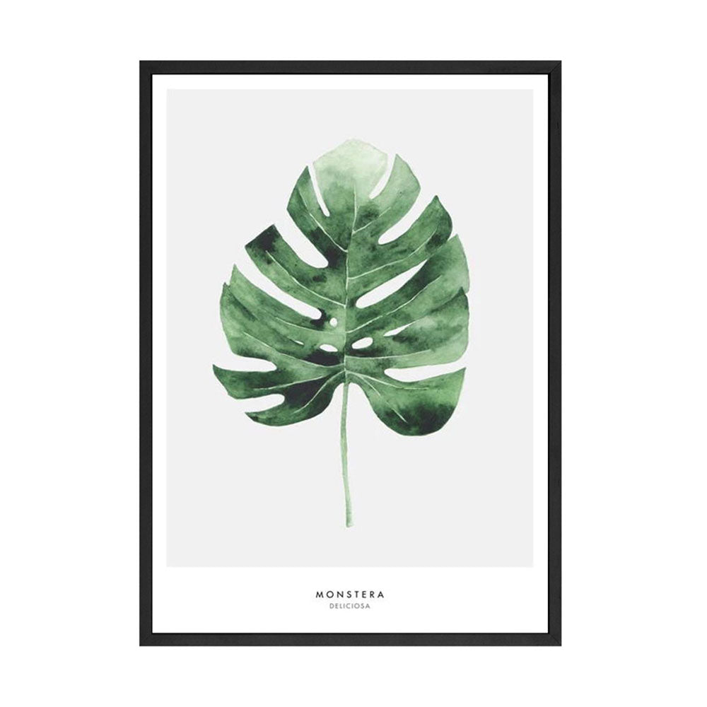 Scandinavian Green Leaves and Cactus Wall Art - Little Eudora