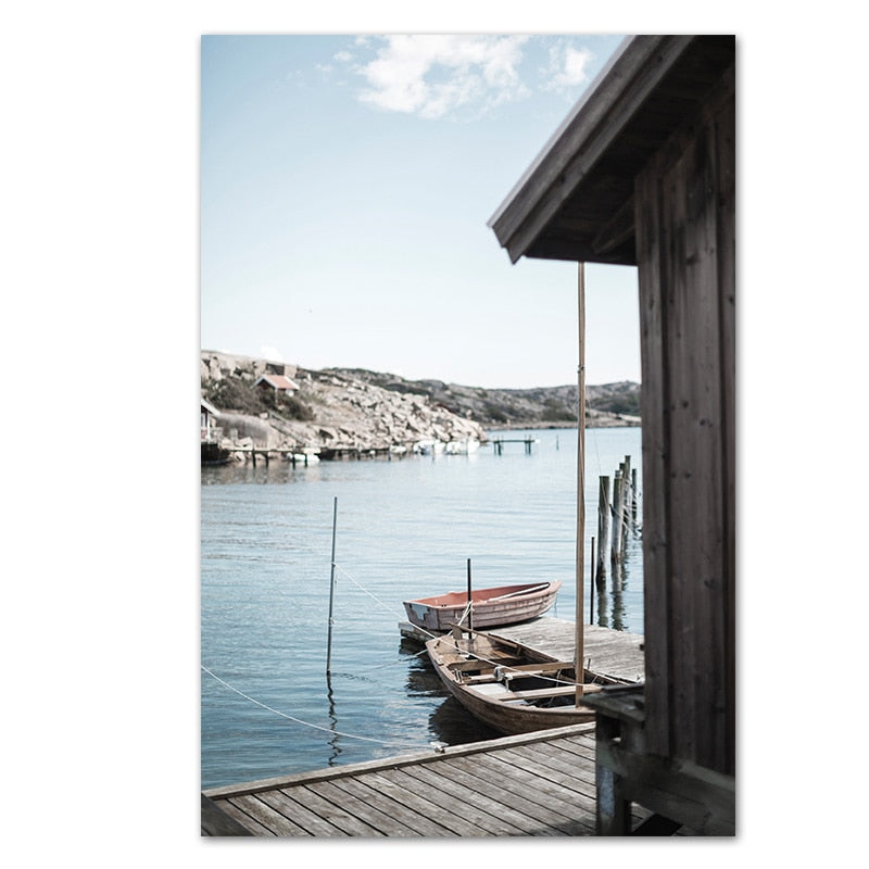 Boho Boats Archipelago River Landscape - Little Eudora