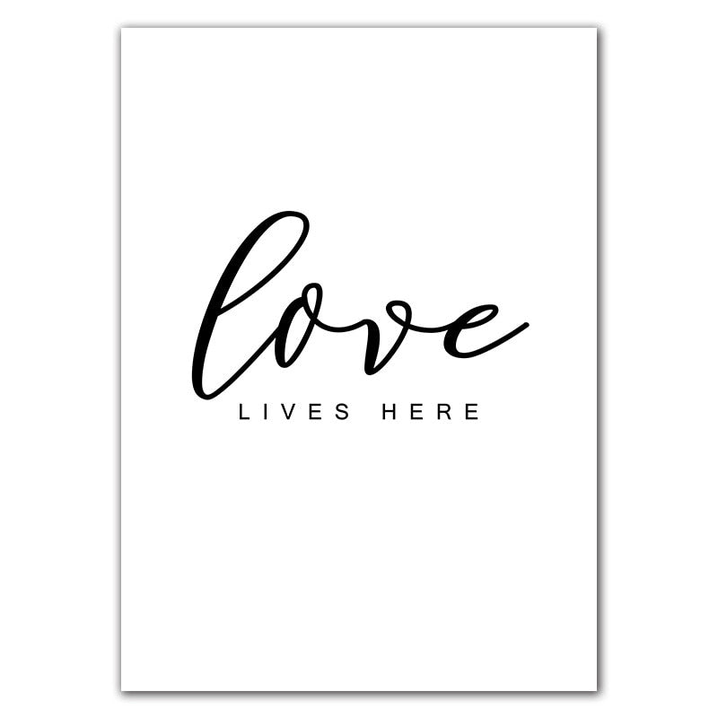 Live Love Laugh Inspiring Quotes Wall Art - Little Eudora