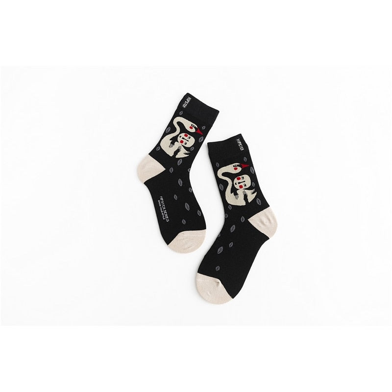 Unisex Painting Style Socks - 1 Pair - Little Eudora