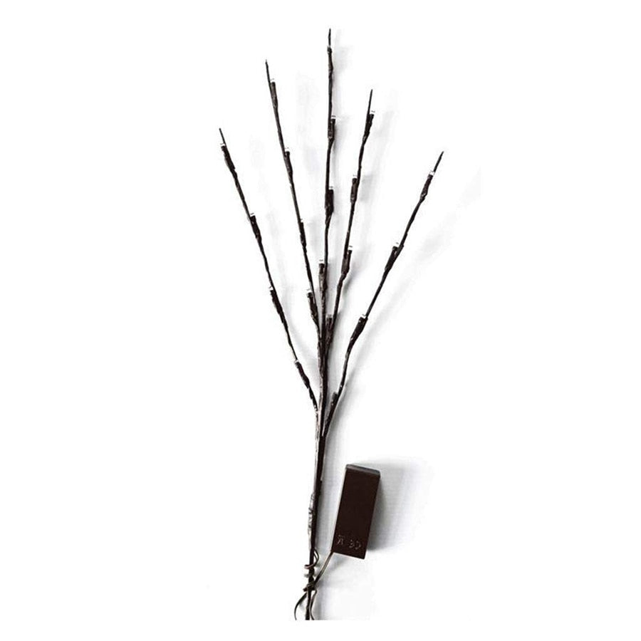 20 Bulbs LED Willow Branch Lamp Battery Powered Decorative Light Tall Vase Filler Willow Twig Lighted Branch For Home Decoration