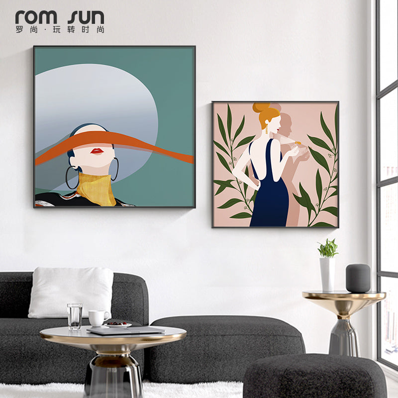 Abstract colorful Life is good Wall Art - Little Eudora