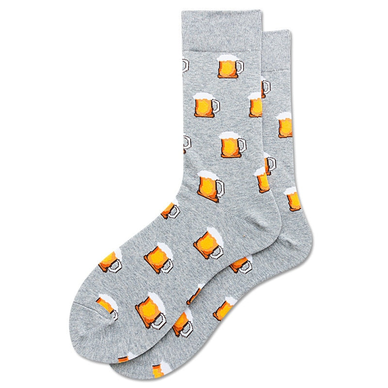 Unisex Happy Fruits and Cartoon Socks - 1 Pair - Little Eudora