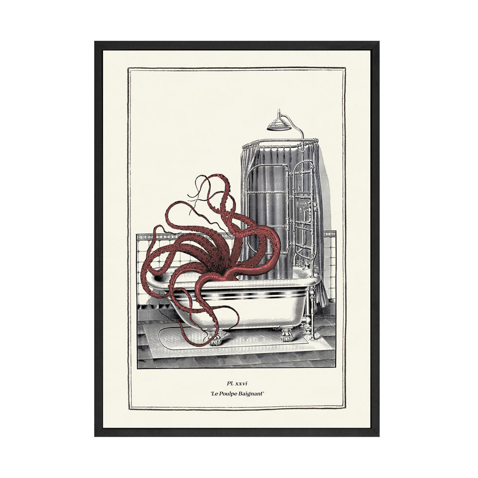 Vintage Octopus Print Wall Art - Little Eudora