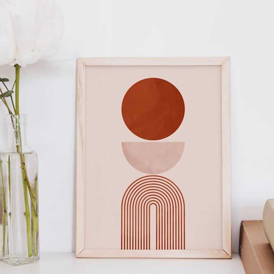 Beige Geometric Wall Art - Little Eudora