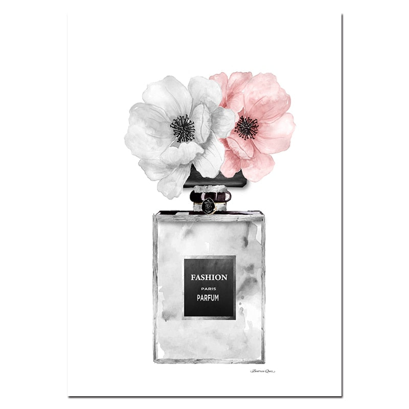 Fashion Wall Art Perfume Lips Wall Art - Little Eudora