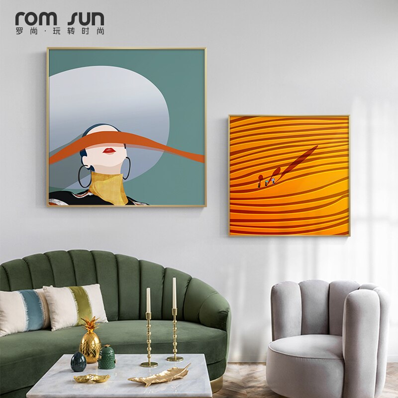 Abstract colorful Life is good Wall Art - Little Eudora