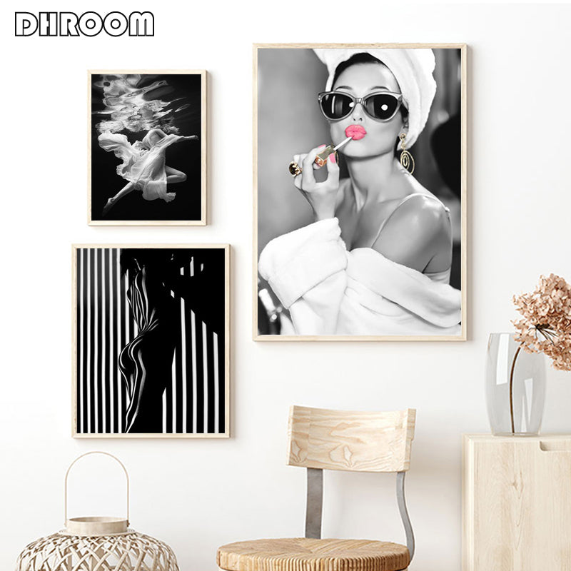 Fashion Sexy Female Wall Art - Little Eudora