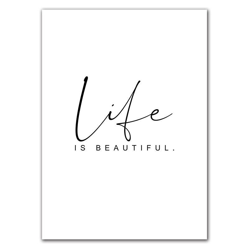 Live Love Laugh Inspiring Quotes Wall Art - Little Eudora