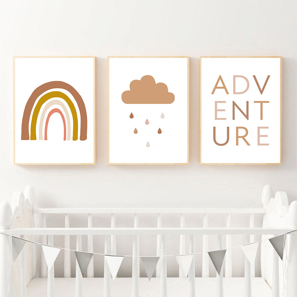 Abstract Rainbow Nursery Quotes - Little Eudora