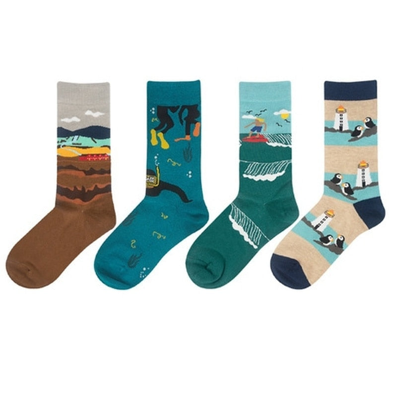 Unisex Harajuku Socks - 1 Pair - Little Eudora